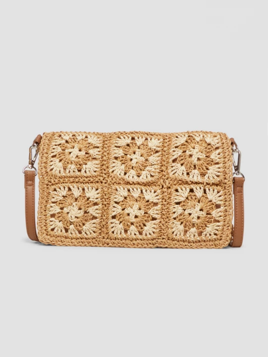 Foto van product Papieren clutch met bloemenprint en afneembare riem s.Oliver