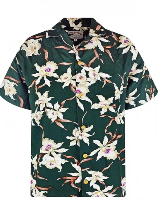 Foto van product Paradise Found Overhemd 'Tom Selleck Rainforest' groen