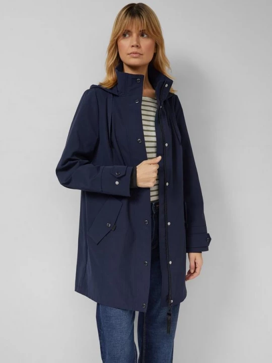 Foto van product Parka met capuchon en verstelbare taille s.Oliver blauw