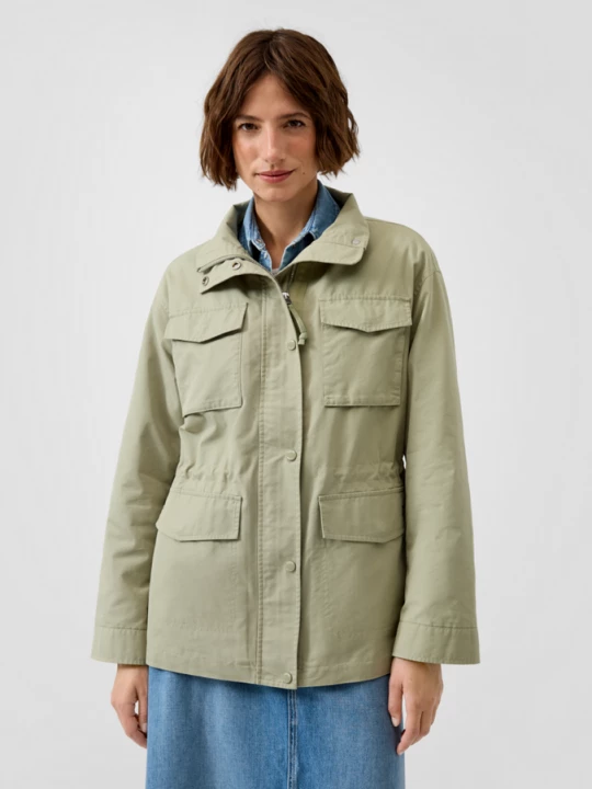 Foto van product Parka van katoenmix s.Oliver olijfgroen