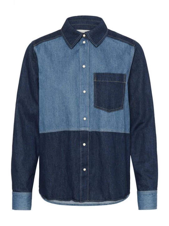 Foto van product Part Two Blouse 'AlvinePW' hemelsblauw / donkerblauw