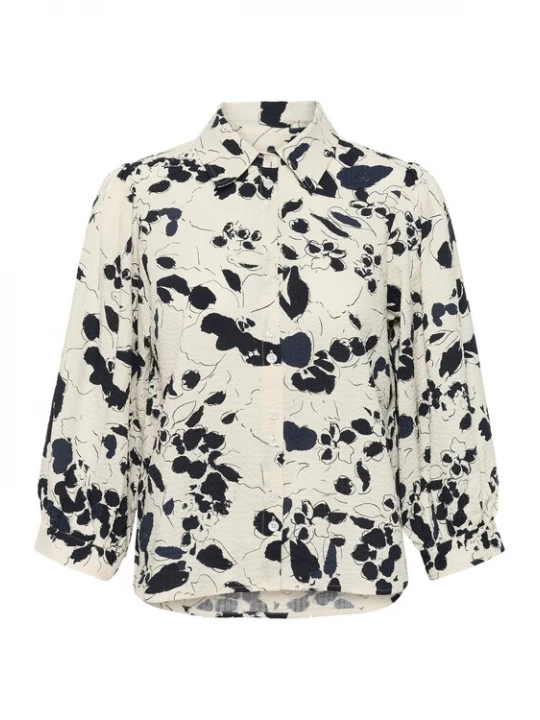 Foto van product Part Two Blouse 'AnaisPW' nachtblauw / wolwit