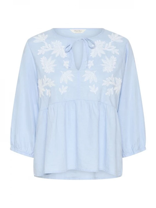 Foto van product Part Two Blouse 'Gwendina' hemelsblauw / wit