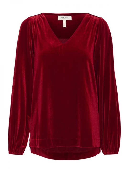 Foto van product Part Two Blouse 'Madis' robijnrood