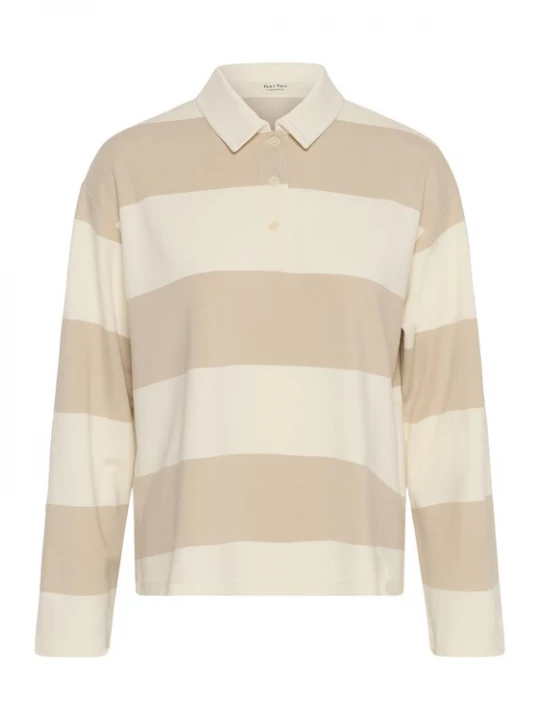 Foto van product Part Two Blouse 'PWAmari TS' grijs / natuurwit