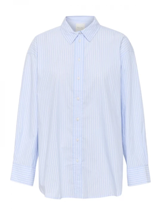 Foto van product Part Two Blouse 'SavannaPW' hemelsblauw / wit