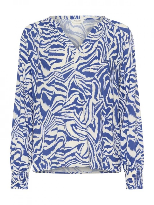Foto van product Part Two Blouse 'Tennie' blauw / wit