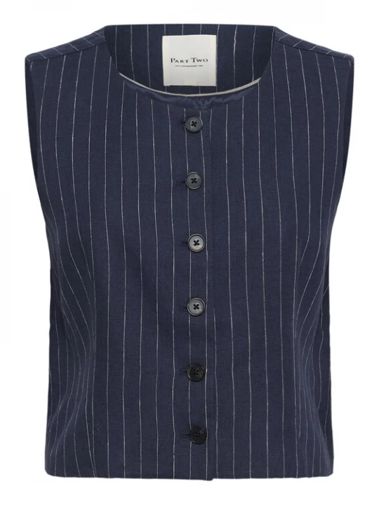 Foto van product Part Two Bodywarmer 'AzaniaPW' marine / wit