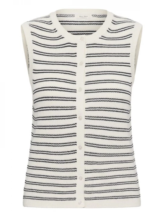 Foto van product Part Two Bodywarmer 'Gemma' zwart / wit