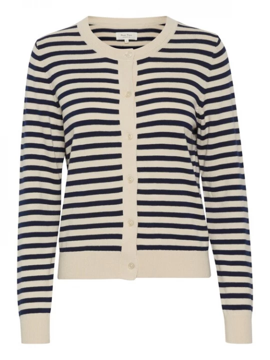 Foto van product Part Two Gebreid vest 'Tanisha' beige / zwart
