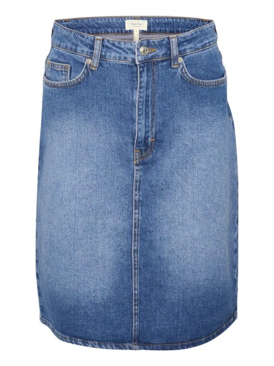 Foto van product Part Two Rok blauw denim