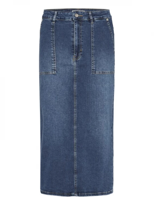 Foto van product Part Two Rok 'PWAiya' blauw denim