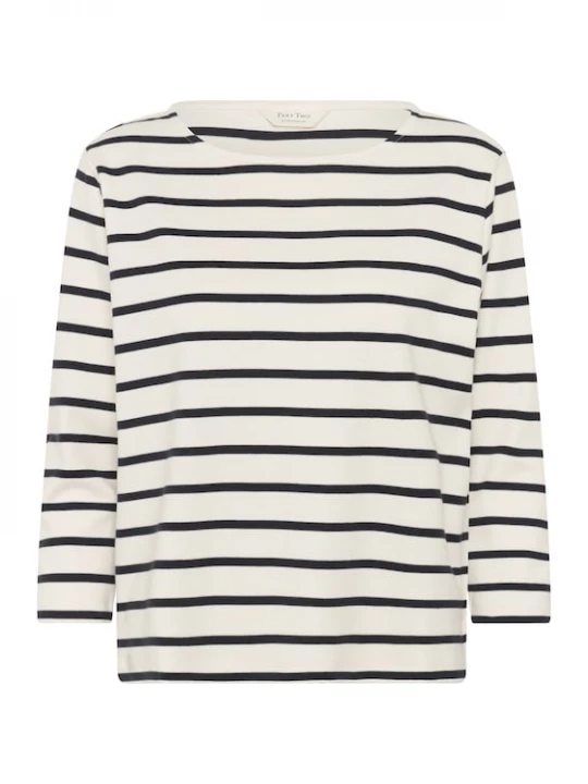 Foto van product Part Two Shirt 'NelaPW' navy / offwhite