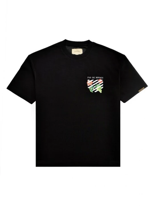 Foto van product Pas De Monaco Shirt 'Floral Line' groen / rood / zwart / wit