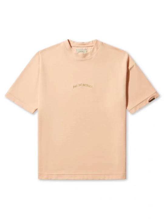 Foto van product Pas De Monaco Shirt 'JAQUARD V1' abrikoos