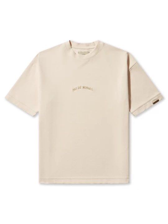 Foto van product Pas De Monaco Shirt 'JAQUARD V1' sand / goud