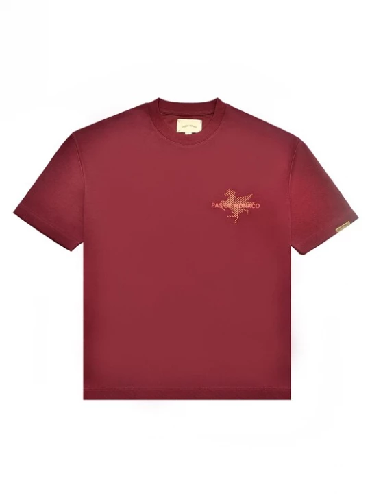 Foto van product Pas De Monaco Shirt 'La Pegaus Chevron' oranje / bordeaux