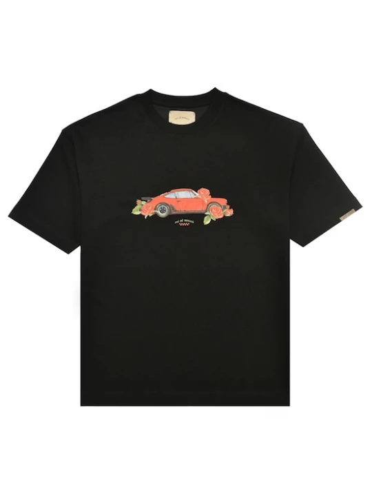 Foto van product Pas De Monaco Shirt 'Monoposto' lichtgrijs / lichtgroen / kersrood / zwart