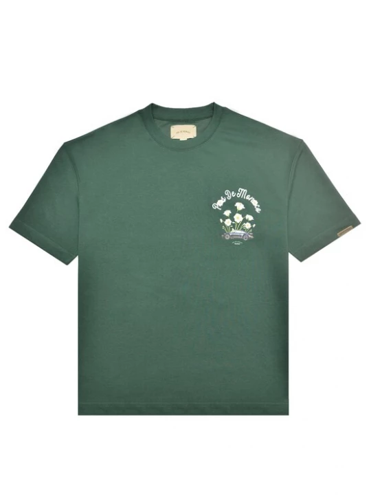Foto van product Pas De Monaco Shirt 'Reverie' geel / groen / donkergroen / wit