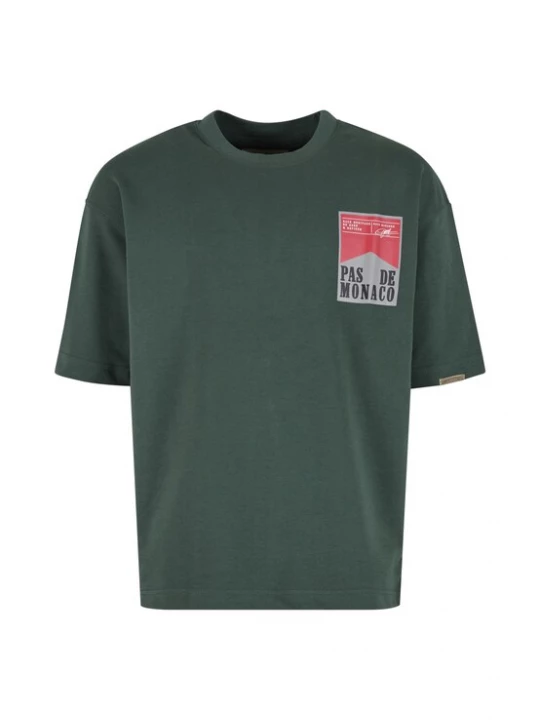 Foto van product Pas De Monaco Shirt 'Wrapper' grijs / donkergroen / knalrood / zwart