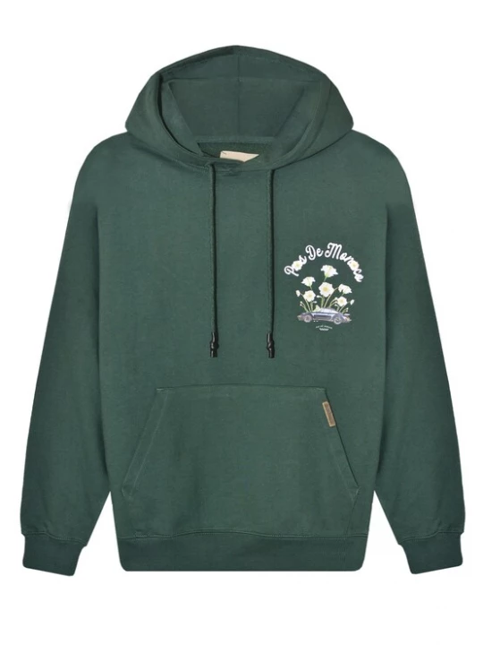 Foto van product Pas De Monaco Sweatshirt 'Fleur De Route' navy / lichtgroen / donkergroen / wit