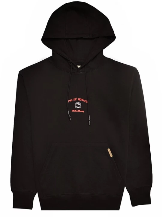 Foto van product Pas De Monaco Sweatshirt 'Speedster' donkerlila / oranjerood / zwart / wit