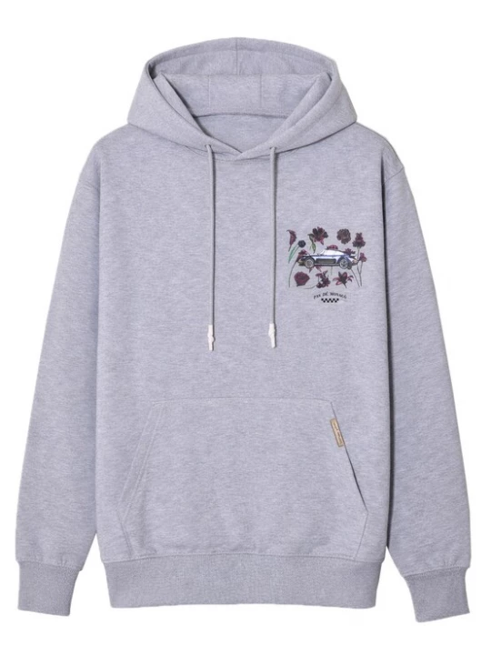 Foto van product Pas De Monaco Sweatshirt 'WILDFLOWER' grijs / zwart