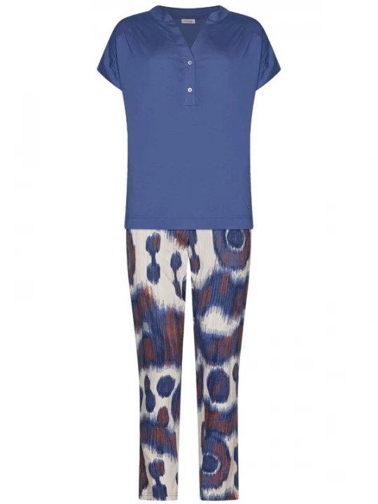 Foto van product Pastunette Pyjama 'Pyjama with buttons' donkerblauw