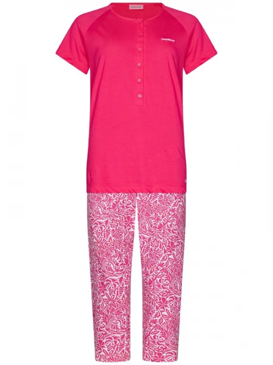 Foto van product Pastunette Pyjama 'Pyjama with buttons' donkerroze