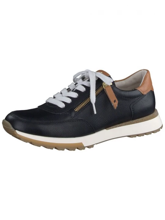Foto van product Paul Green Sportieve veterschoen beige / zwart