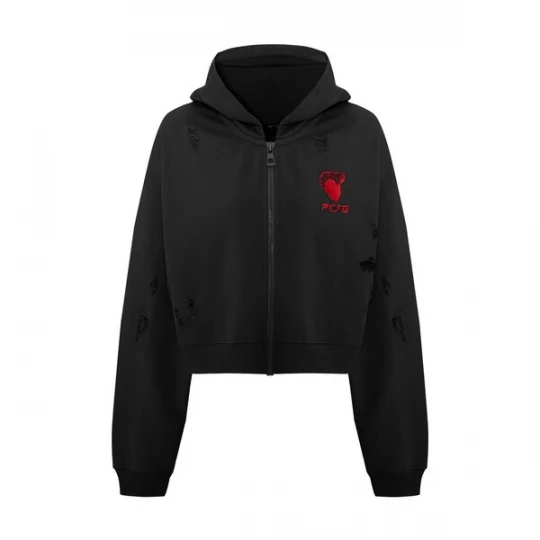 Foto van product PCFG Sweatvest rood / zwart