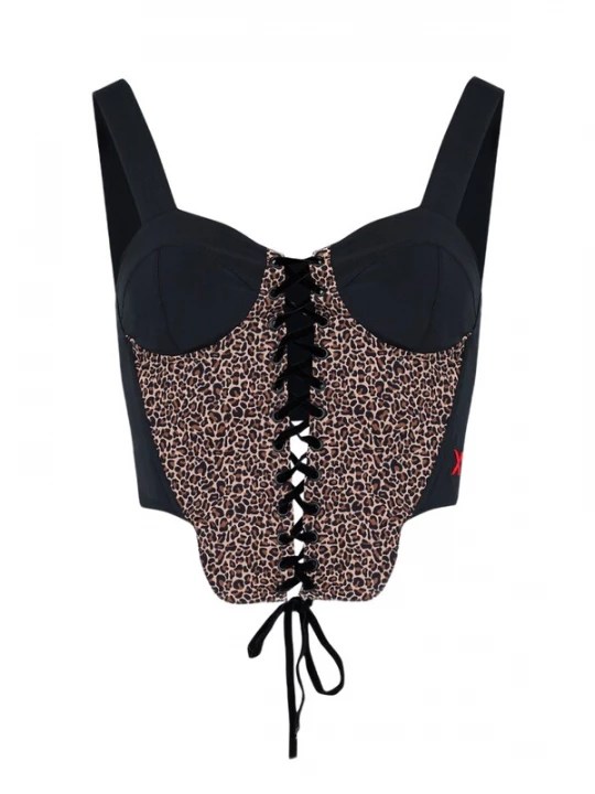 Foto van product PCFG Top bruin / cappuccino / zwart