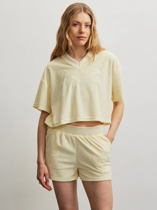 Foto van product Pegador Shirt 'Anastasia' lichtgeel / wit