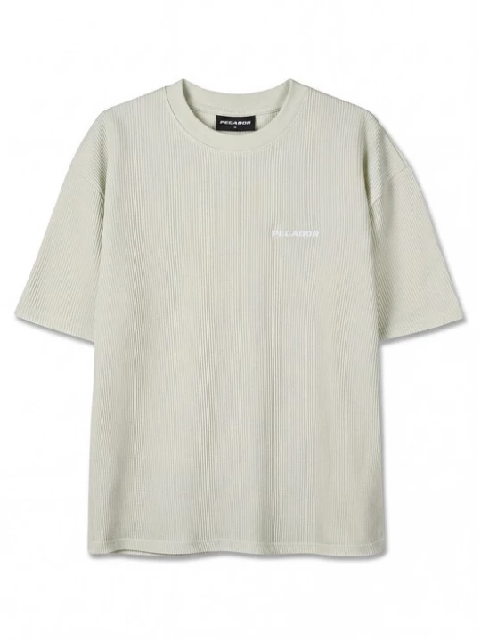 Foto van product Pegador Shirt 'Lagos' pastelgroen / wit
