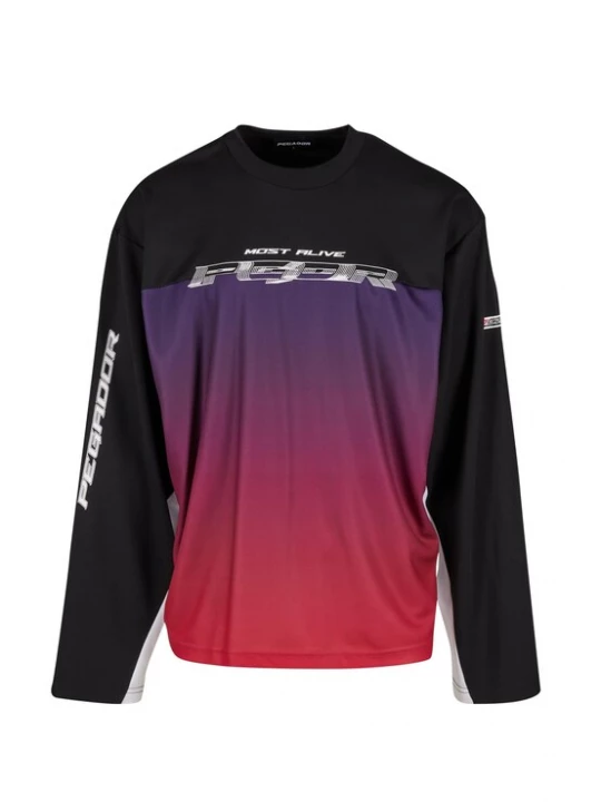 Foto van product Pegador Shirt 'Nagle Racing' lila / pink / zwart / wit