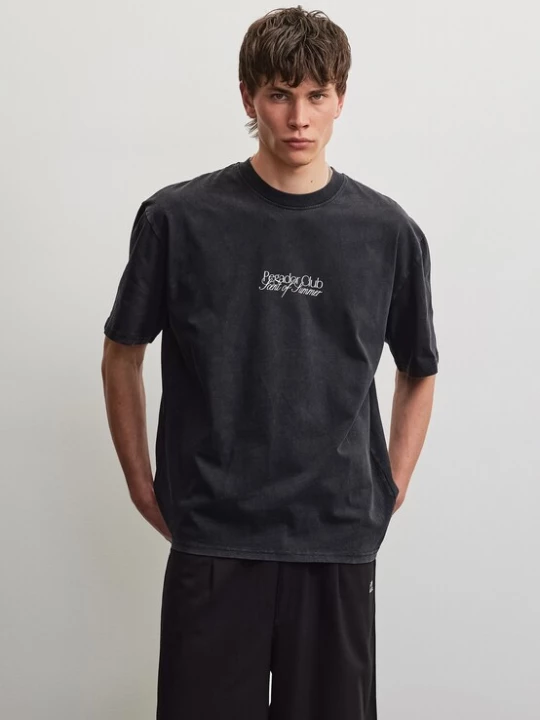 Foto van product Pegador Shirt 'Ramon' lavendel / zwart / wit