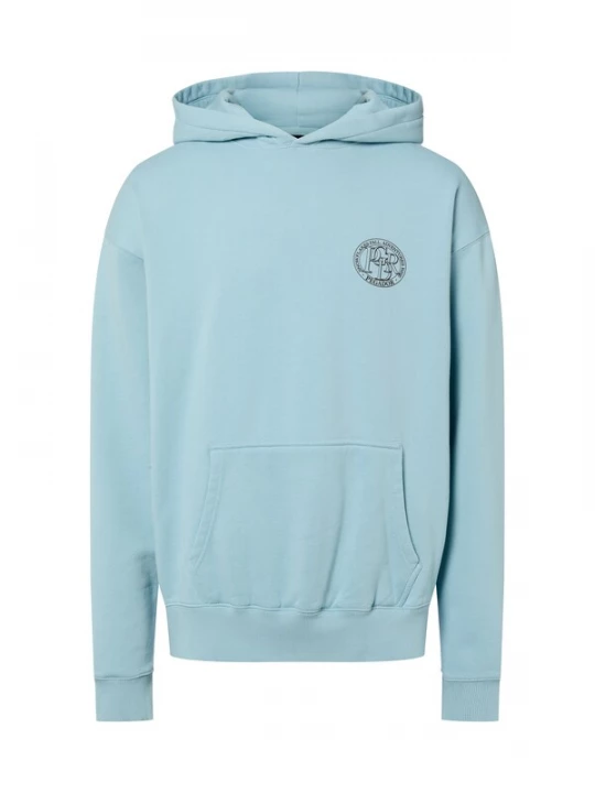 Foto van product Pegador Sweatshirt 'Haarlem' lichtblauw / donkerbruin / zwart / wit