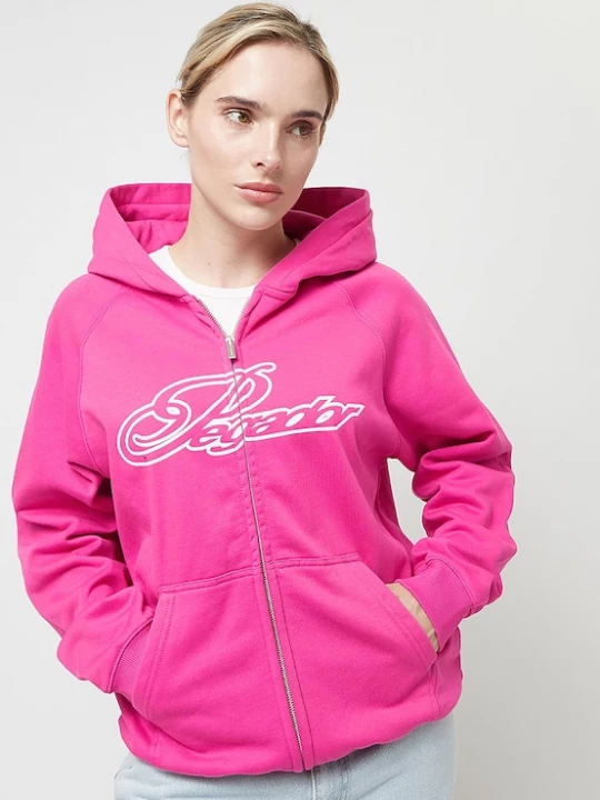 Foto van product Pegador Sweatvest 'Anna' neonroze / wit