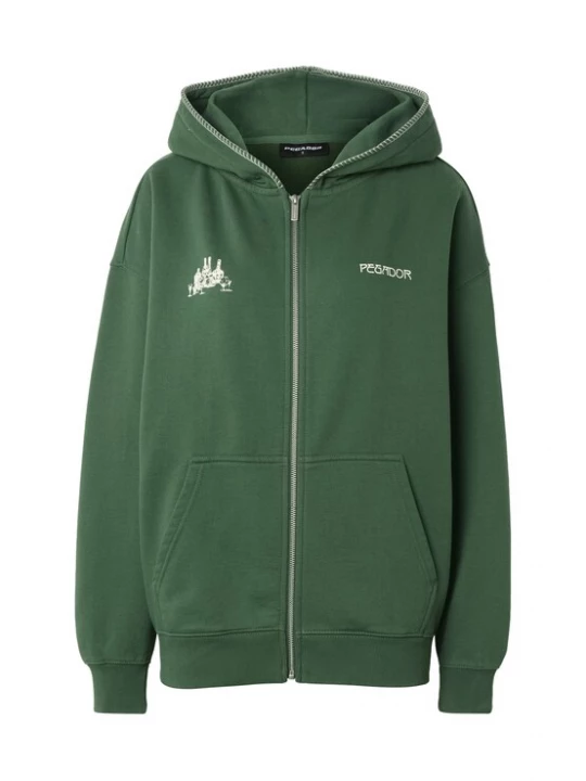 Foto van product Pegador Sweatvest 'Sigtuna' groen / wit
