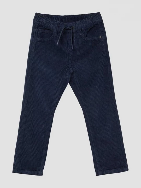 Foto van product Pelle corduroy broek / regular fit / mid rise / rechte pijp / elastische tailleband s.Oliver blauw