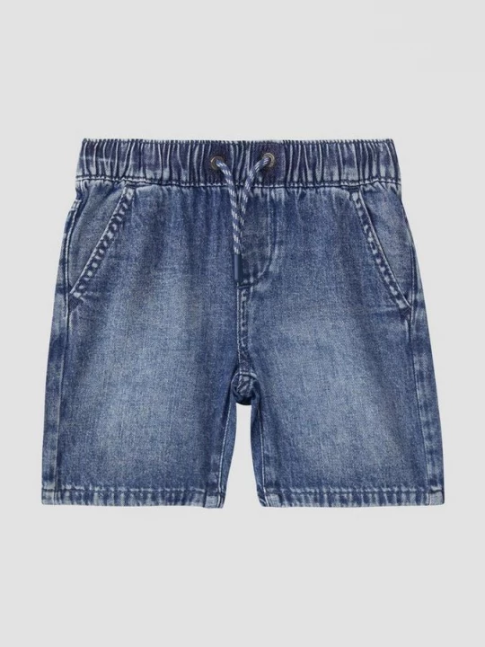 Foto van product Pelle denim bermuda / Regular fit / Mid rise / Elastische tailleband s.Oliver blauw