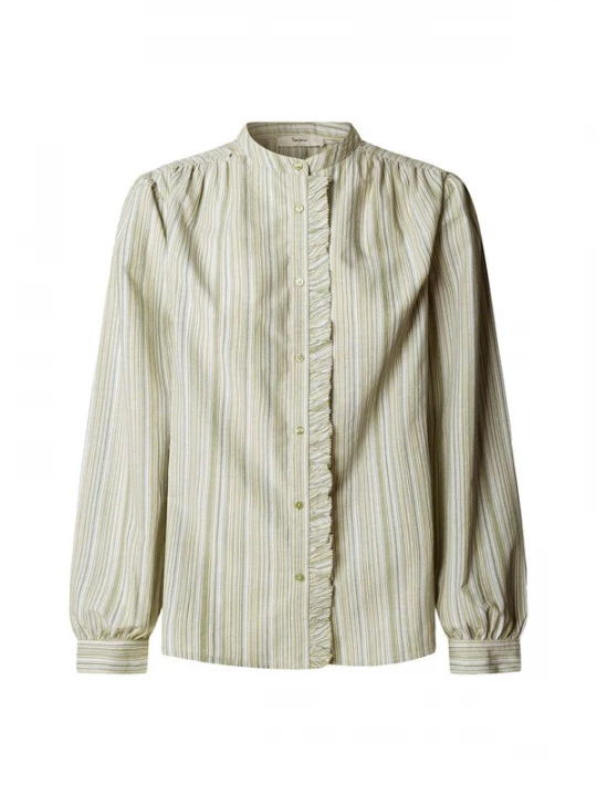 Foto van product Pepe Jeans Blouse 'Aliya' olijfgroen / wit