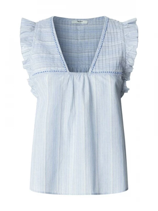 Foto van product Pepe Jeans Blouse blauw / wit
