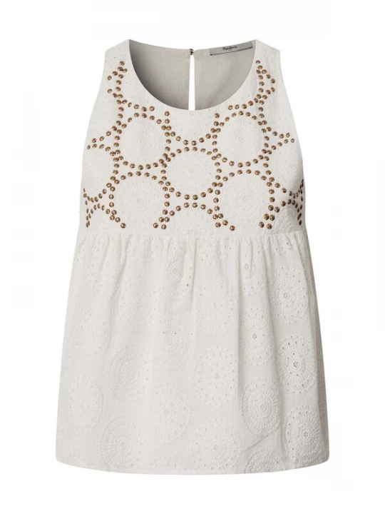 Foto van product Pepe Jeans Blouse ' FELSY ' beige / wit