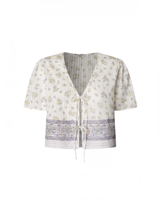 Foto van product Pepe Jeans Blouse 'Liliana' geel / lavendel / wit