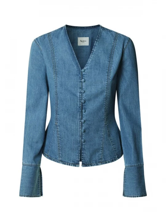 Foto van product Pepe Jeans Blouse 'Phoebe' blauw denim