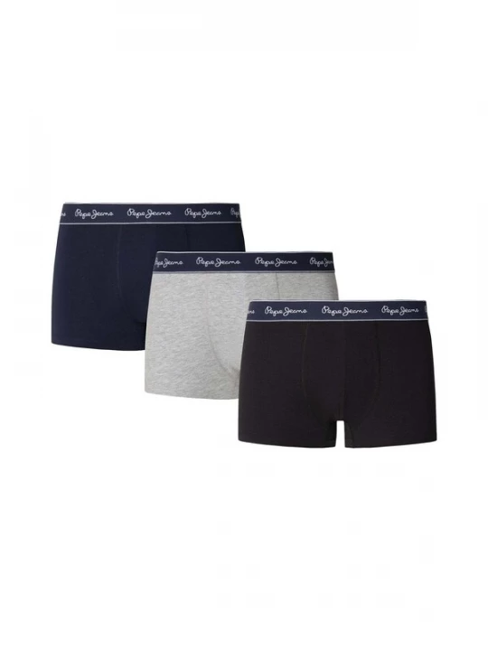 Foto van product Pepe Jeans Boxershorts nachtblauw / grijs gemêleerd / zwart / wit