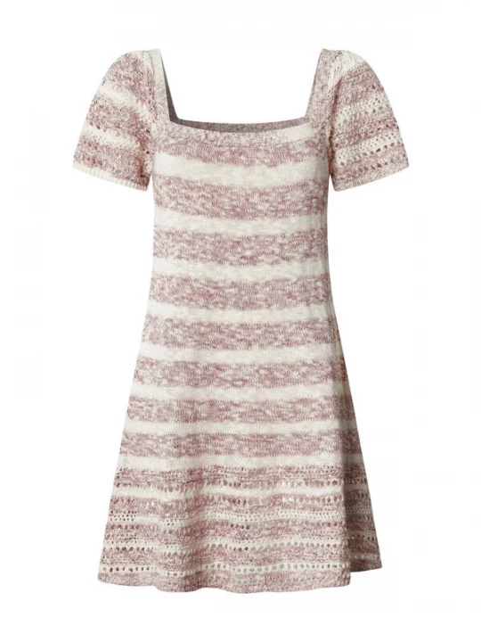Foto van product Pepe Jeans Gebreide jurk 'Alina' oudroze / pastelroze / offwhite