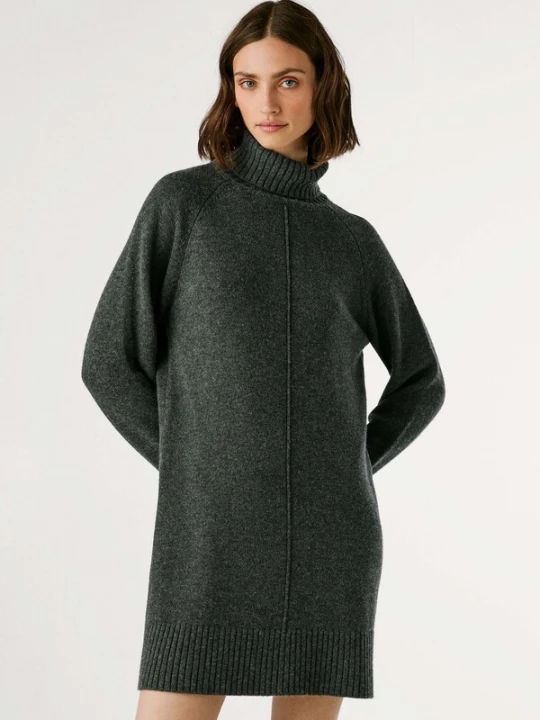 Foto van product Pepe Jeans Gebreide jurk 'Carola' donkergrijs