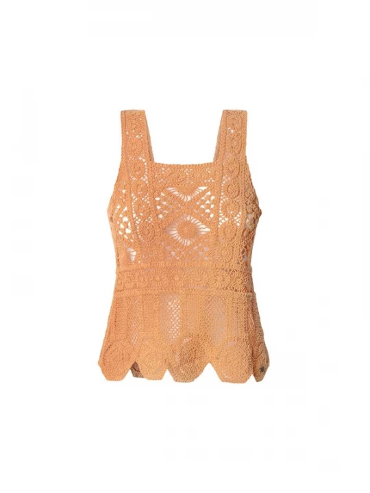 Foto van product Pepe Jeans Gebreide top 'Olive' pasteloranje